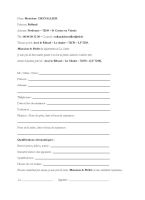 Fiche d&lsquo;autorisation pour Avion ou Hélico