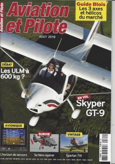 Une de couverture Aviation et Pilote Août 2018